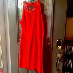 Orange NY& Co backless dress size 18